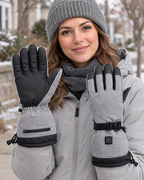 Electric Heated Winter Gloves — Y006 Gray Gloves Pair — lifestyle [WB gallery 18/6]