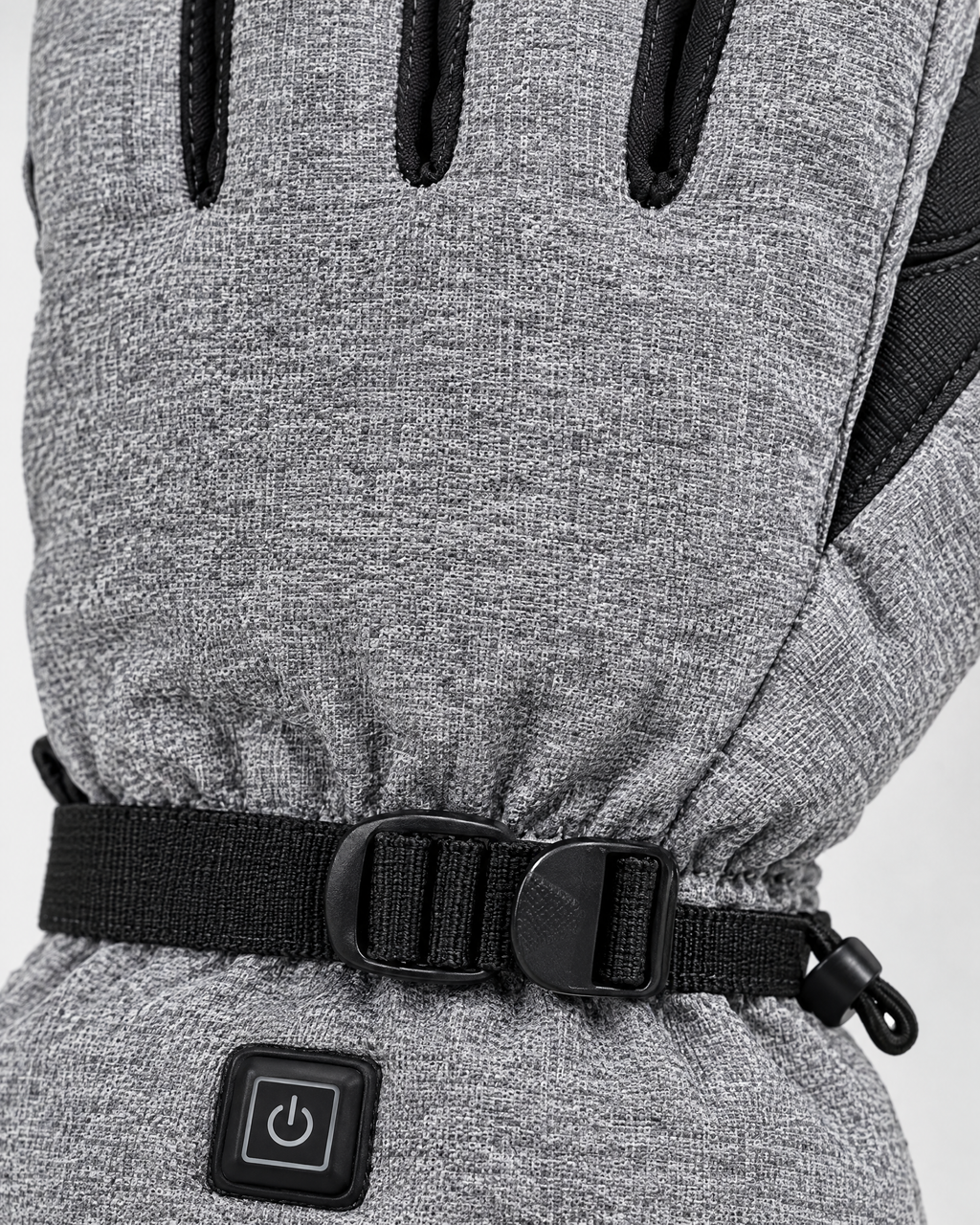 Electric Heated Winter Gloves — Y006 Gray Gloves 4000mAh Battery Box — material [WB gallery 20/4]