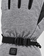 Electric Heated Winter Gloves — Y006 Gray Gloves 4000mAh Battery Box — material [WB gallery 20/4]