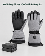 Electric Heated Winter Gloves — Y006 Gray Gloves 4000mAh Battery Box — contents guide [WB gallery 20/8]