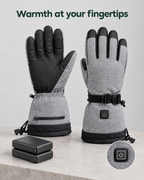 Electric Heated Winter Gloves — Y006 Gray Gloves 4000mAh Battery Box — feature guide [WB gallery 20/7]