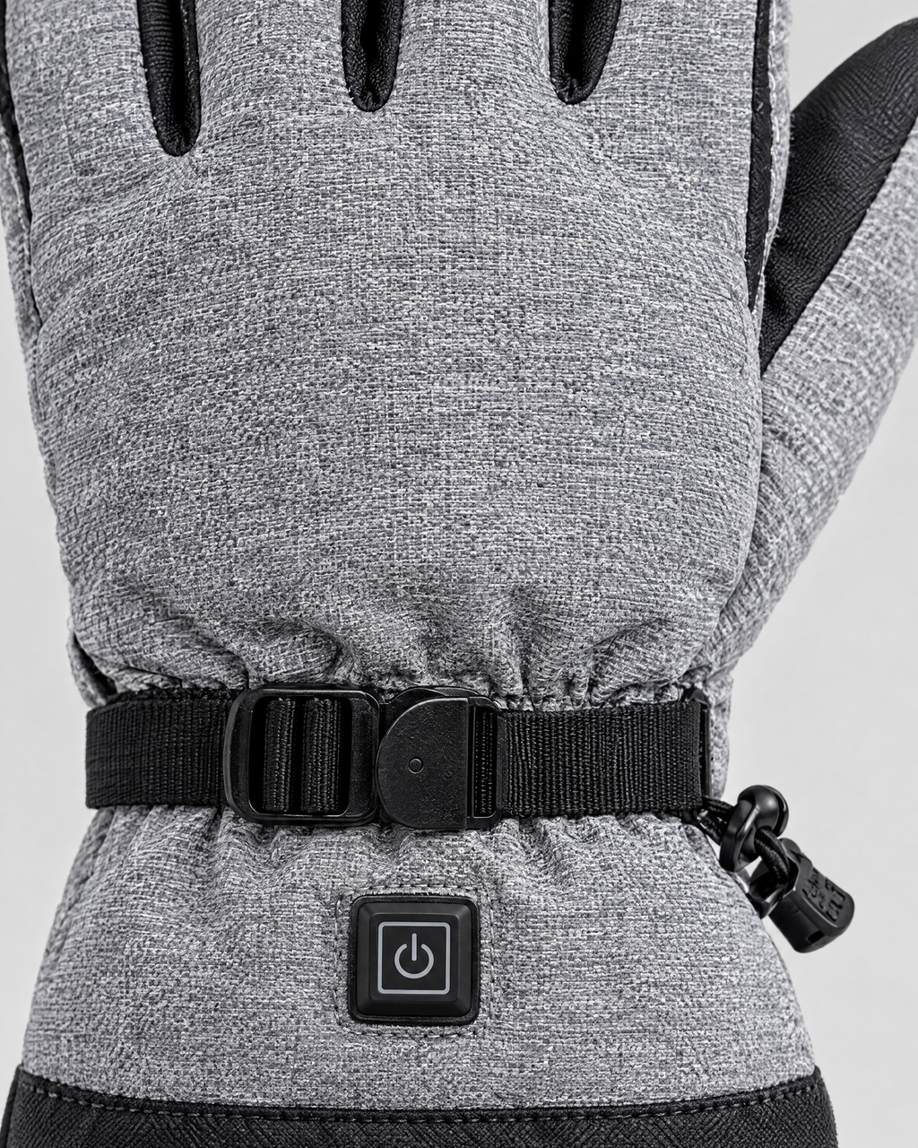 Electric Heated Winter Gloves — Y006 Gray Gloves KC 5000mAh Battery Box — material [WB gallery 21/4]