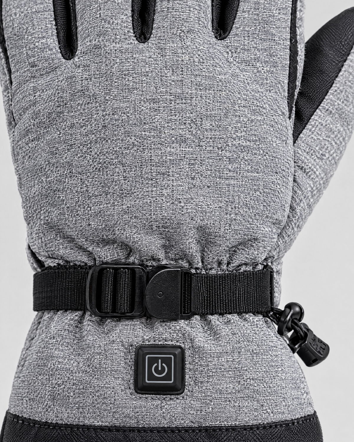 Electric Heated Winter Gloves — Y006 Gray Gloves KC 5000mAh Battery Box — material [WB gallery 21/4]