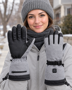 Electric Heated Winter Gloves — Y006 Gray Gloves KC 5000mAh Battery Box — lifestyle [WB gallery 21/6]