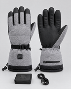 Electric Heated Winter Gloves — Y006 Gray Gloves 6000mAh Battery Box — product back [WB gallery 22/3]