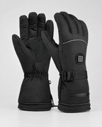 Electric Heated Winter Gloves — AB9008 Black Gloves Pair — product front [WB gallery 23/2]