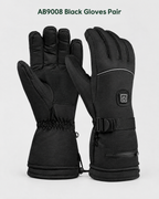 Electric Heated Winter Gloves — AB9008 Black Gloves Pair — contents guide [WB gallery 23/8]