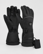 Electric Heated Winter Gloves — AB9008 Black Gloves BatteryBox Pair — product front [WB gallery 24/2]