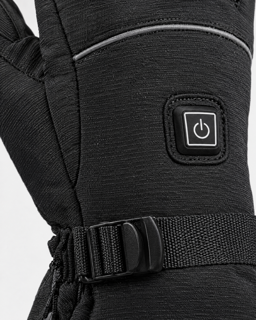 Electric Heated Winter Gloves — AB9008 Black Gloves Pair — material [WB gallery 23/4]