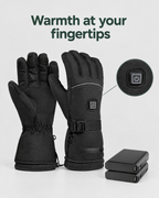 Electric Heated Winter Gloves — AB9008 Black Gloves 4000mAh Battery Box — feature guide [WB gallery 25/7]