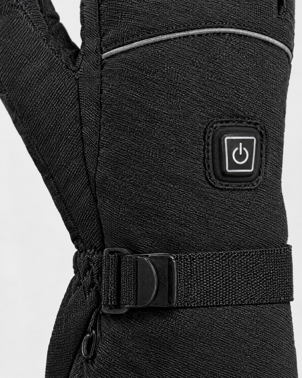 Electric Heated Winter Gloves — AB9008 Black Gloves 4000mAh Battery Box — material [WB gallery 25/4]