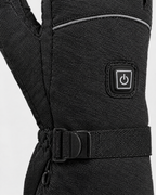 Electric Heated Winter Gloves — AB9008 Black Gloves 4000mAh Battery Box — material [WB gallery 25/4]