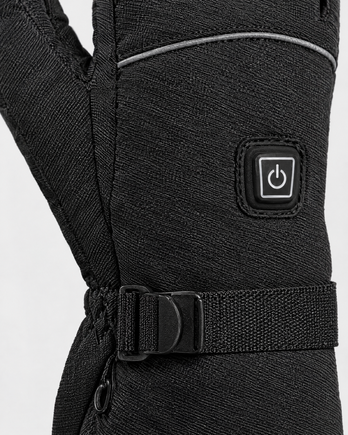 Electric Heated Winter Gloves — AB9008 Black Gloves 4000mAh Battery Box — material [WB gallery 25/4]