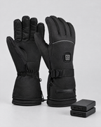 Electric Heated Winter Gloves — AB9008 Black Gloves 5000mAh Battery Box — product front [WB gallery 26/2]