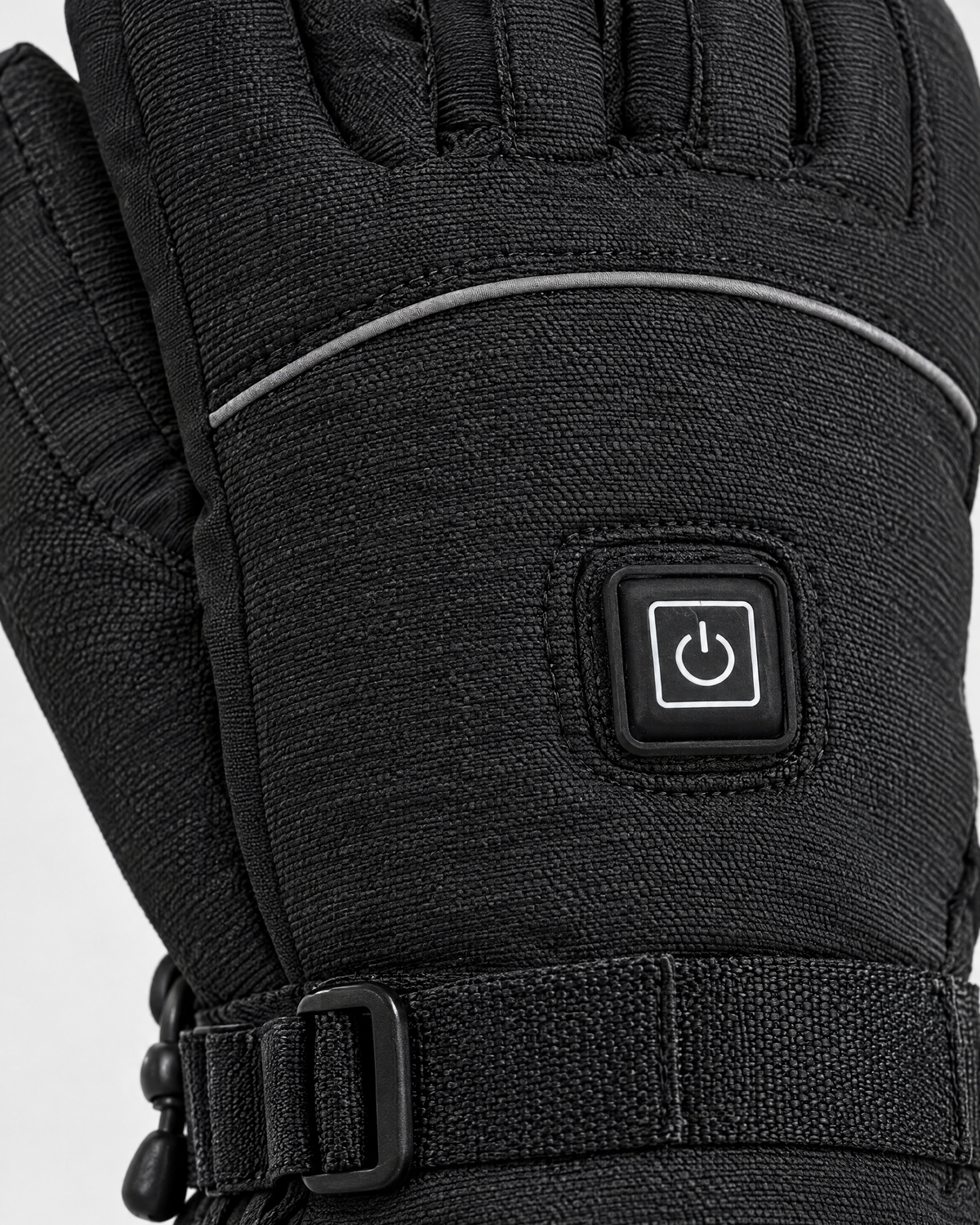 Electric Heated Winter Gloves — AB9008 Black Gloves 5000mAh Battery Box — material [WB gallery 26/4]