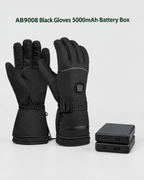 Electric Heated Winter Gloves — AB9008 Black Gloves 5000mAh Battery Box — contents guide [WB gallery 26/8]