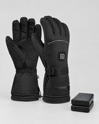 Electric Heated Winter Gloves — AB9008 Black Gloves 6000mAh Battery Box — product front [WB gallery 27/2]