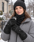 Electric Heated Winter Gloves — AB9008 Black Gloves 6000mAh Battery Box — lifestyle [WB gallery 27/6]