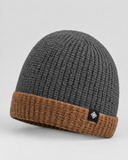 Men's Fleece-Lined Knit Beanie — Snowflake Logo Beanie - Gray — product front [WB gallery 40/2]