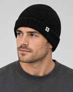 Men's Fleece-Lined Knit Beanie — Small N logo beanie - black — hero [WB gallery 45/1]