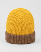 Men's Fleece-Lined Knit Beanie — Snowflake Logo Beanie - Yellow — product back [WB gallery 41/3]