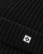 Men's Fleece-Lined Knit Beanie — Small N logo beanie - black — material [WB gallery 45/4]