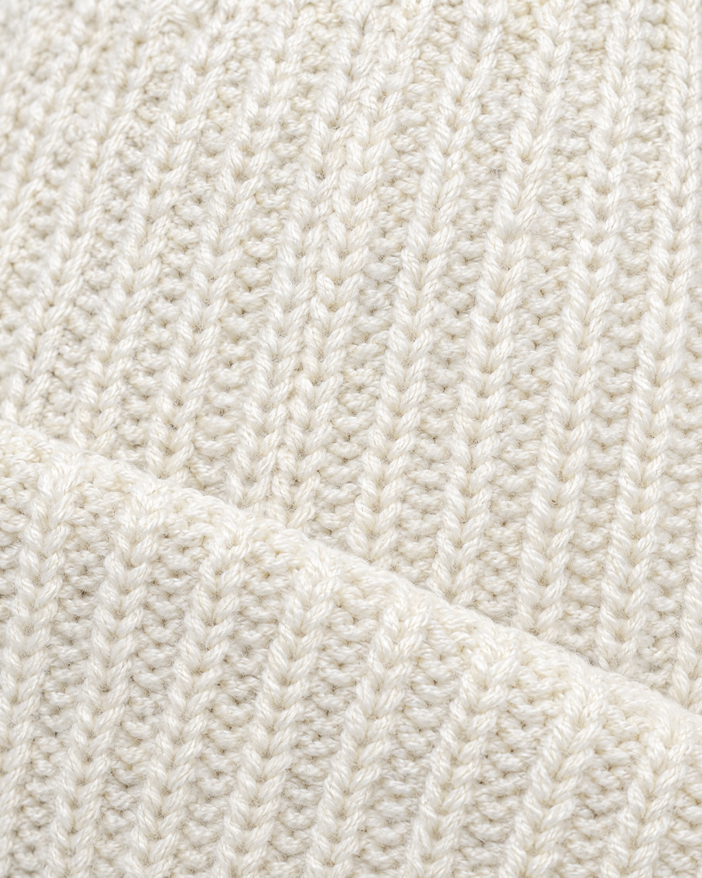 Men's Fleece-Lined Knit Beanie — Small N logo beanie - white — material [WB gallery 46/4]