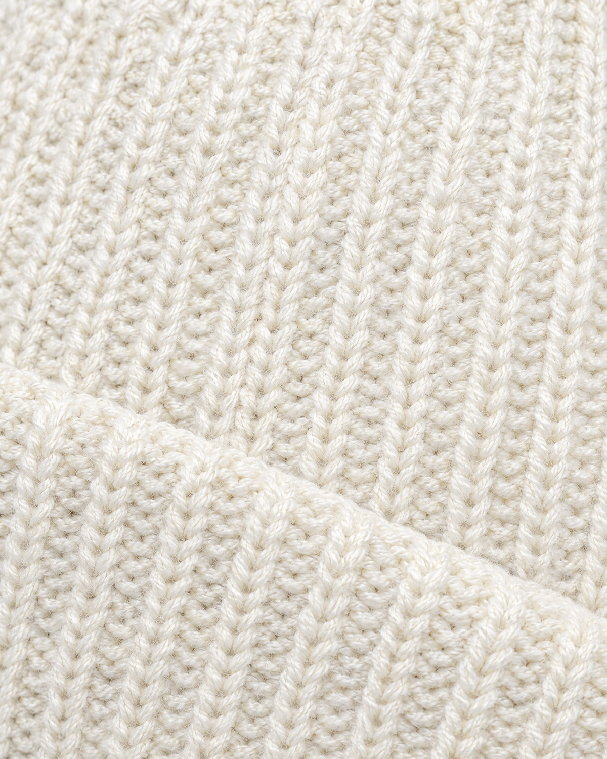 Men's Fleece-Lined Knit Beanie — Small N logo beanie - white — material [WB gallery 46/4]