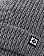 Men's Fleece-Lined Knit Beanie — Small N logo beanie - gray — material [WB gallery 47/4]