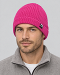 Men's Fleece-Lined Knit Beanie — Small N logo beanie - pink — hero [WB gallery 48/1]