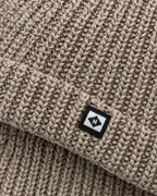 Men's Fleece-Lined Knit Beanie — Small N logo beanie - khaki — material [WB gallery 50/4]