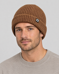 Men's Fleece-Lined Knit Beanie — Small N logo beanie - brown — hero [WB gallery 51/1]