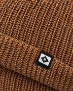 Men's Fleece-Lined Knit Beanie — Small N logo beanie - brown — material [WB gallery 51/4]