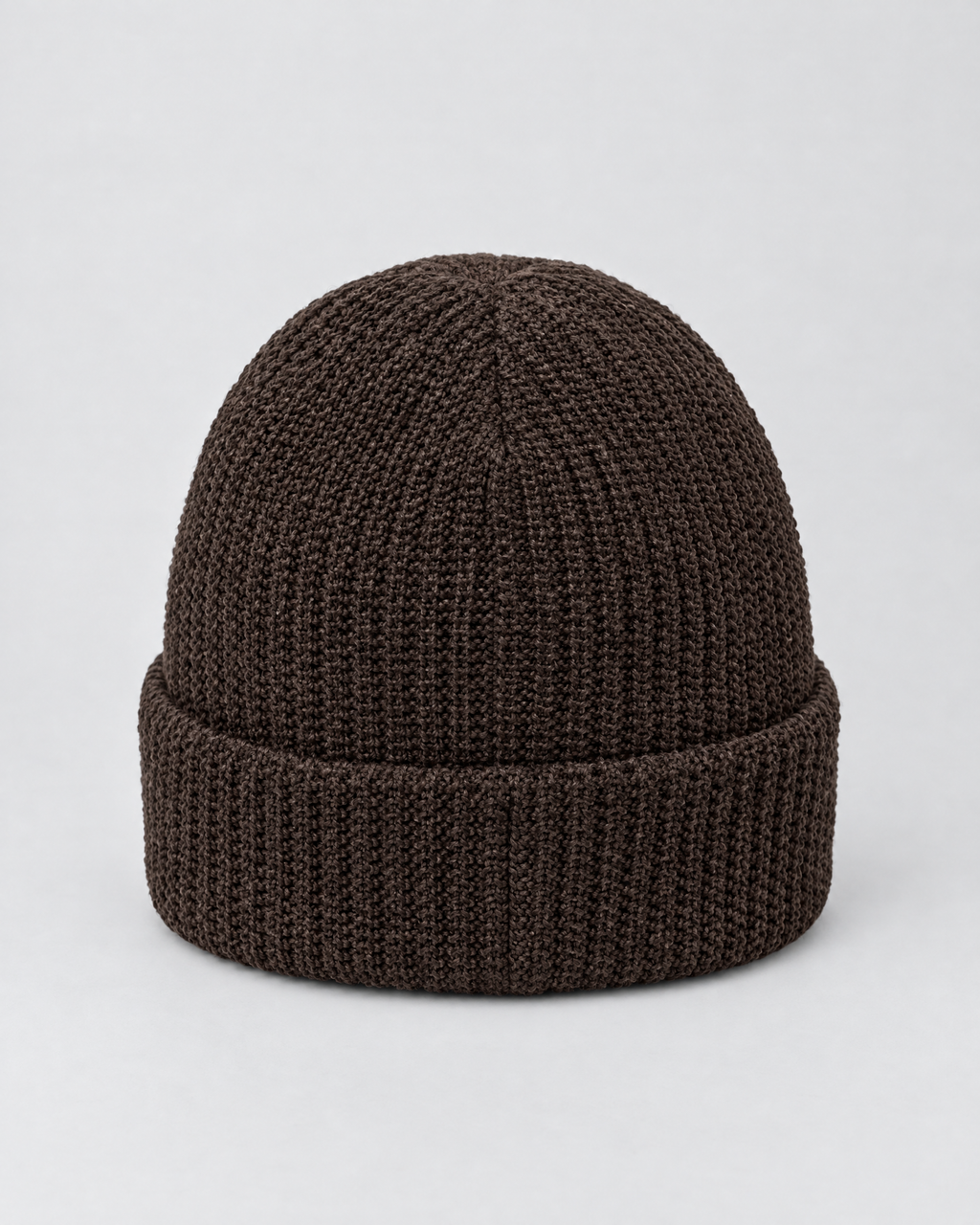 Men's Fleece-Lined Knit Beanie — Small N logo beanie - Coffee color — product back [WB gallery 52/3]