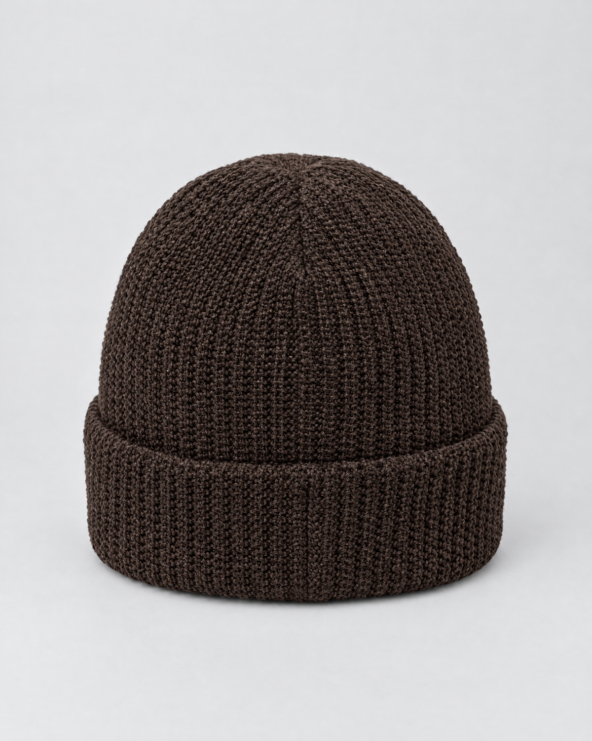 Men's Fleece-Lined Knit Beanie — Small N logo beanie - Coffee color — product back [WB gallery 52/3]