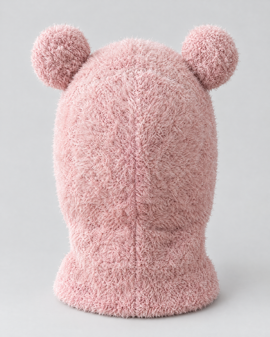 Plush Bear-Ear Hood - Adult & Kids — Adult Pink — product back [WB gallery 55/3]