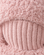 Plush Bear-Ear Hood - Adult & Kids — Adult Pink — material [WB gallery 55/4]