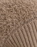 Plush Bear-Ear Hood - Adult & Kids — Adult Dark Khaki — material [WB gallery 56/4]