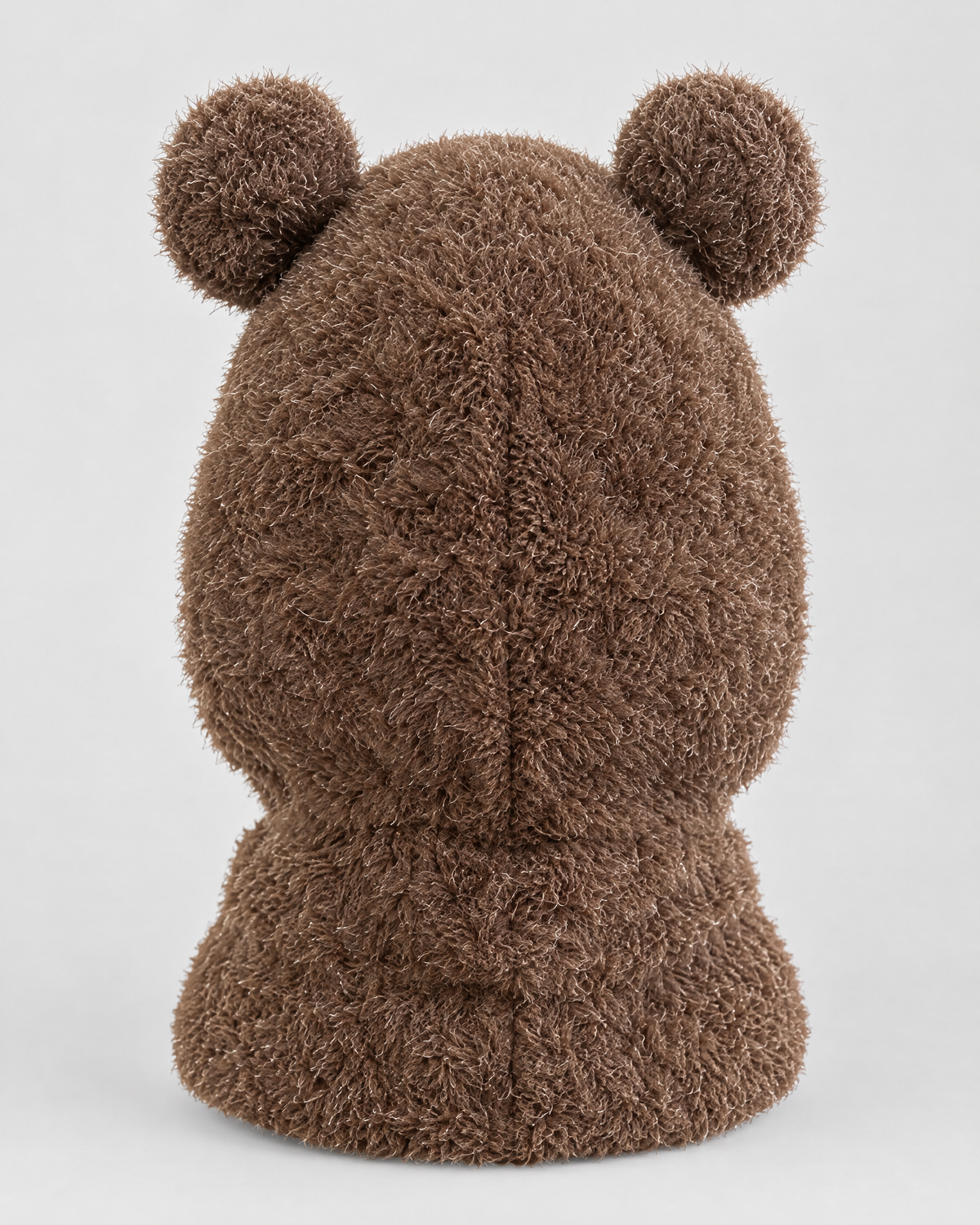 Plush Bear-Ear Hood - Adult & Kids — Adult Dark Brown — product back [WB gallery 57/3]