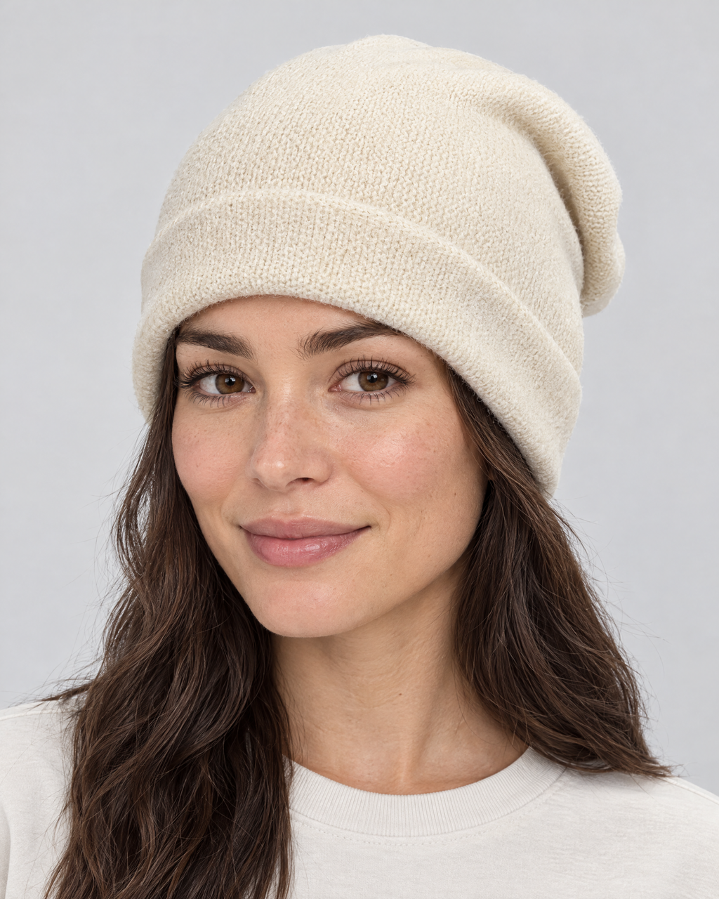Everyday Knit Beanie — Off White — hero [WB gallery 64/1]