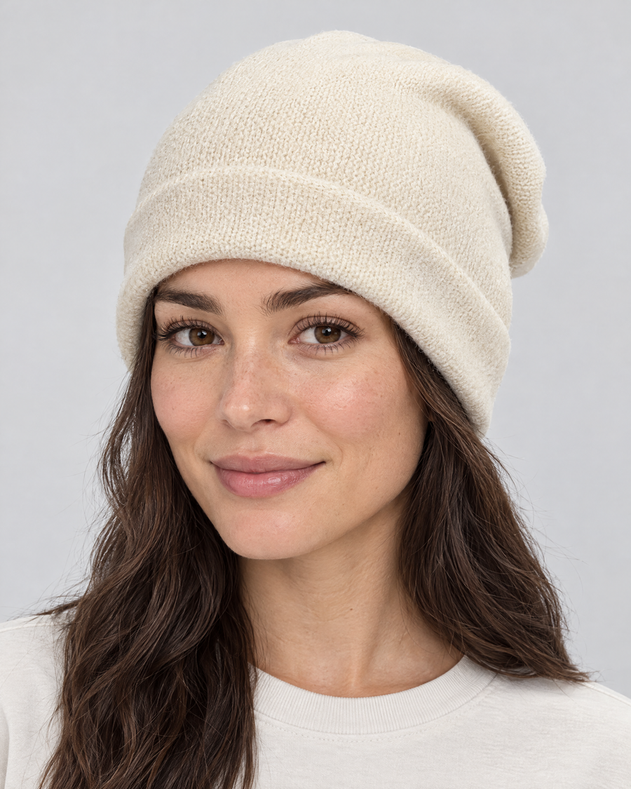 Everyday Knit Beanie — Off White — hero [WB gallery 64/1]