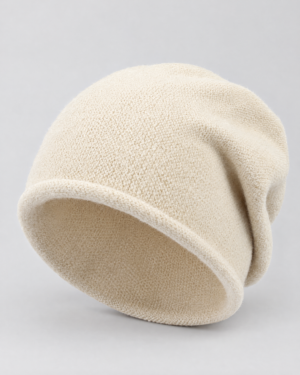 Everyday Knit Beanie — Off White — product front [WB gallery 64/2]