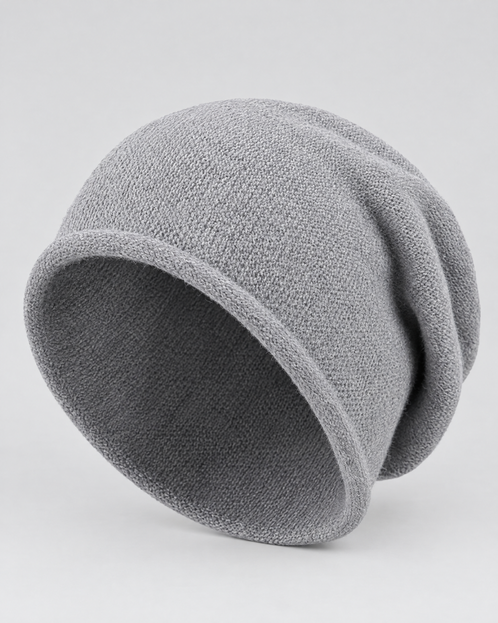 Everyday Knit Beanie — Gray — product front [WB gallery 65/2]