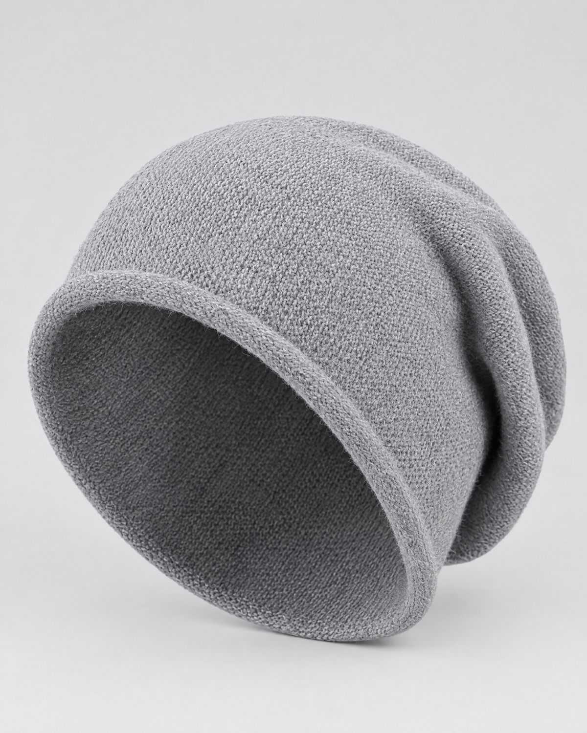 Everyday Knit Beanie — Gray — product front [WB gallery 65/2]