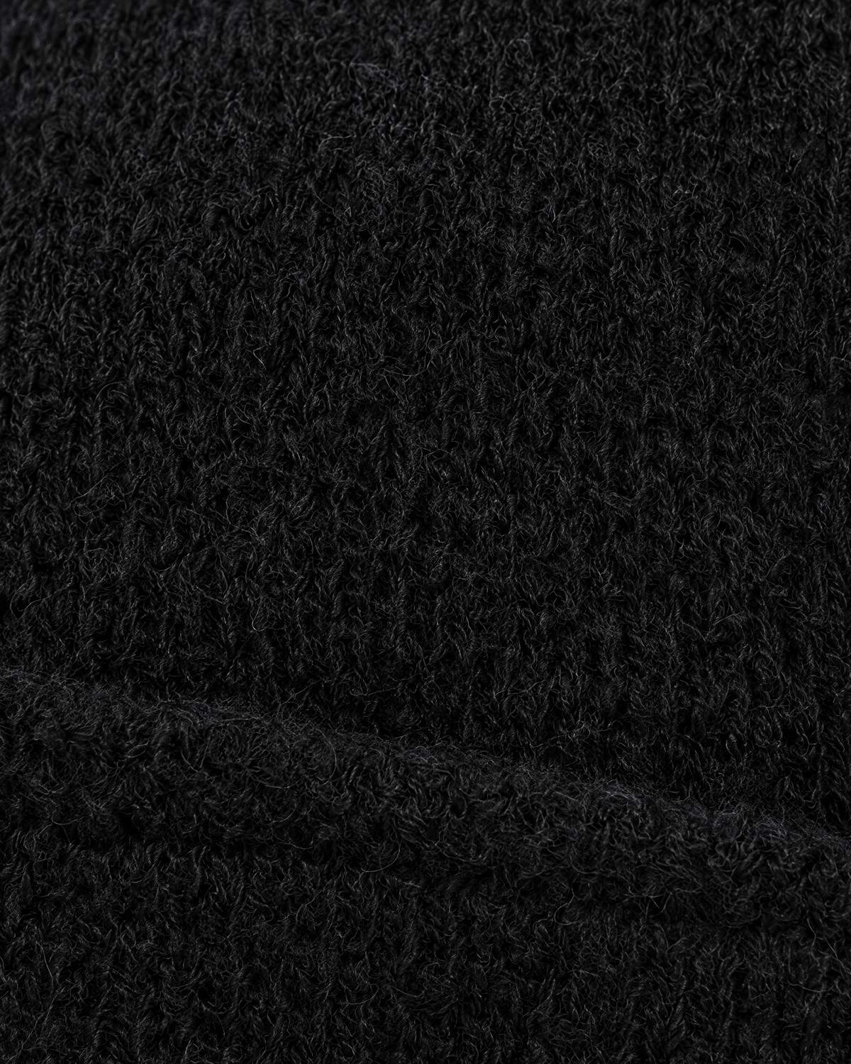 Everyday Knit Beanie — Black — material [WB gallery 66/4]
