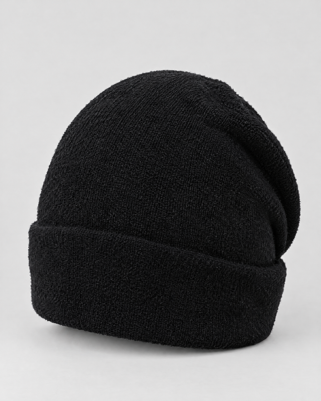 Everyday Knit Beanie — Black — product back [WB gallery 66/3]