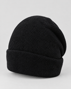 Everyday Knit Beanie — Black — product back [WB gallery 66/3]