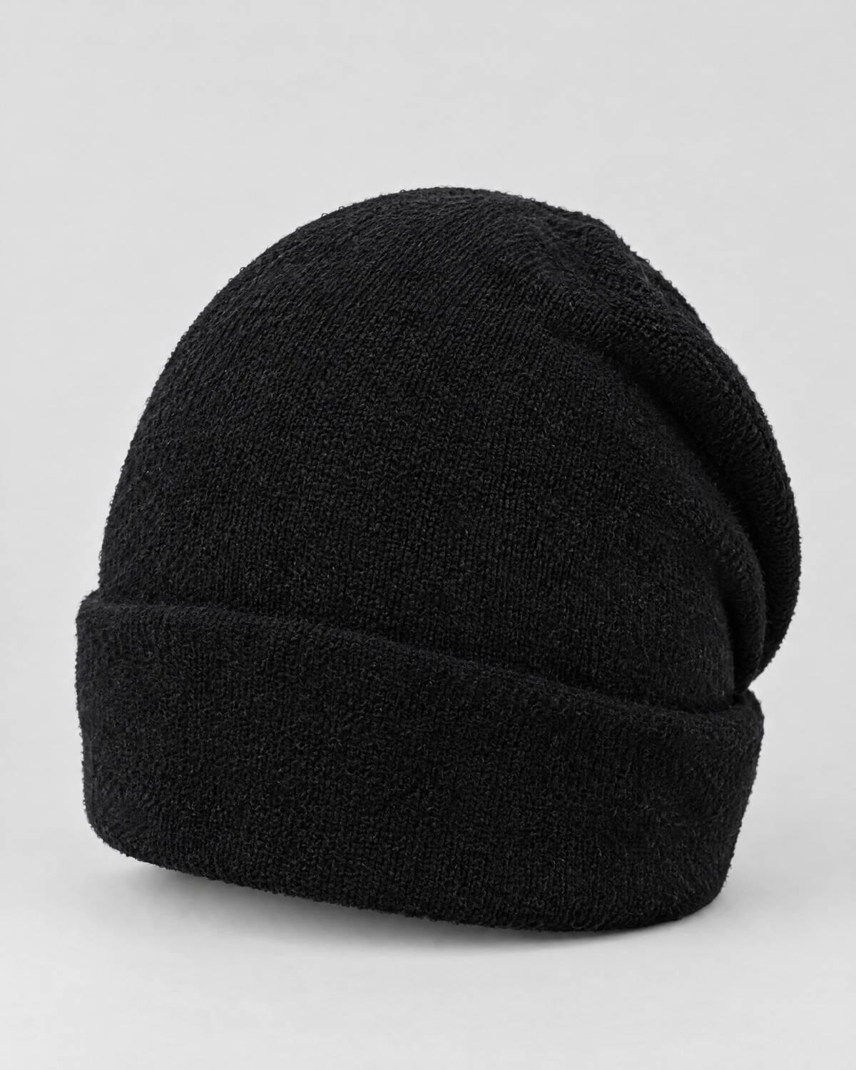 Everyday Knit Beanie — Black — product back [WB gallery 66/3]
