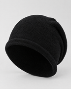 Everyday Knit Beanie — Black — product front [WB gallery 66/2]