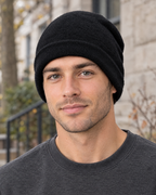 Everyday Knit Beanie — Black — lifestyle [WB gallery 66/6]